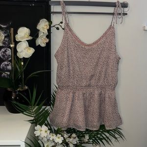 Size large floral print tank top